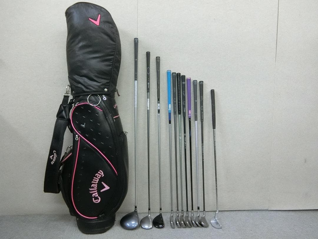 b722 初心者歓迎 キャロウェイ等レディースゴルフクラブ１１本セット