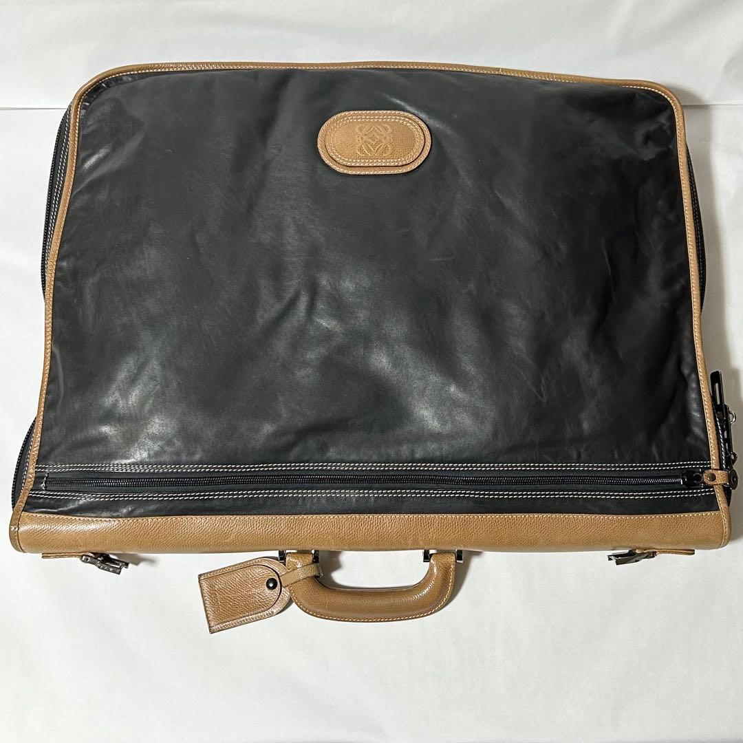 ロエベ メンズ アナグラム ロゴ型押しレザー ガーメントケース ビジネス