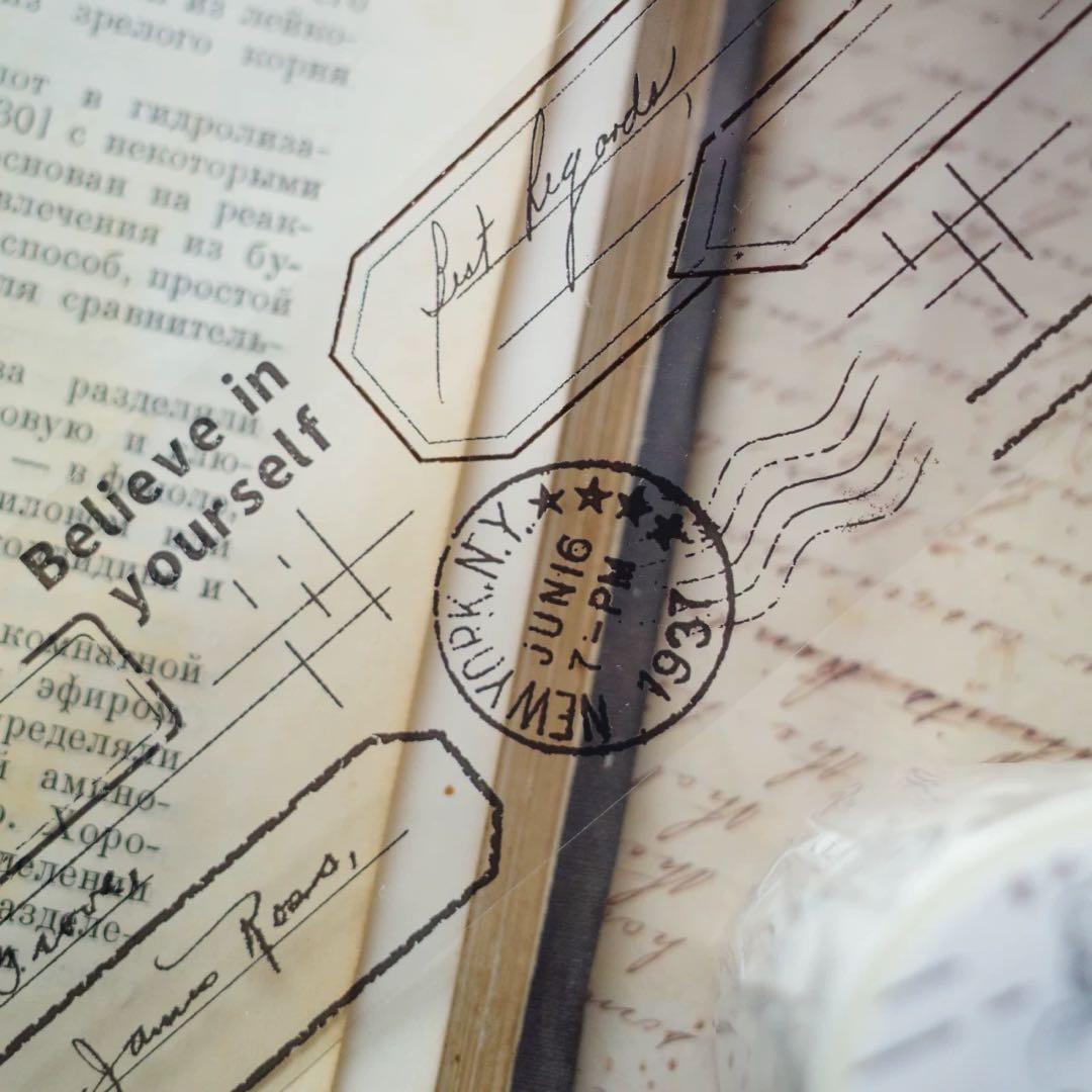 ⭐️SALE⭐️ 壹洱原创《花与图章》海外マスキングテープ　マステ 【2365】