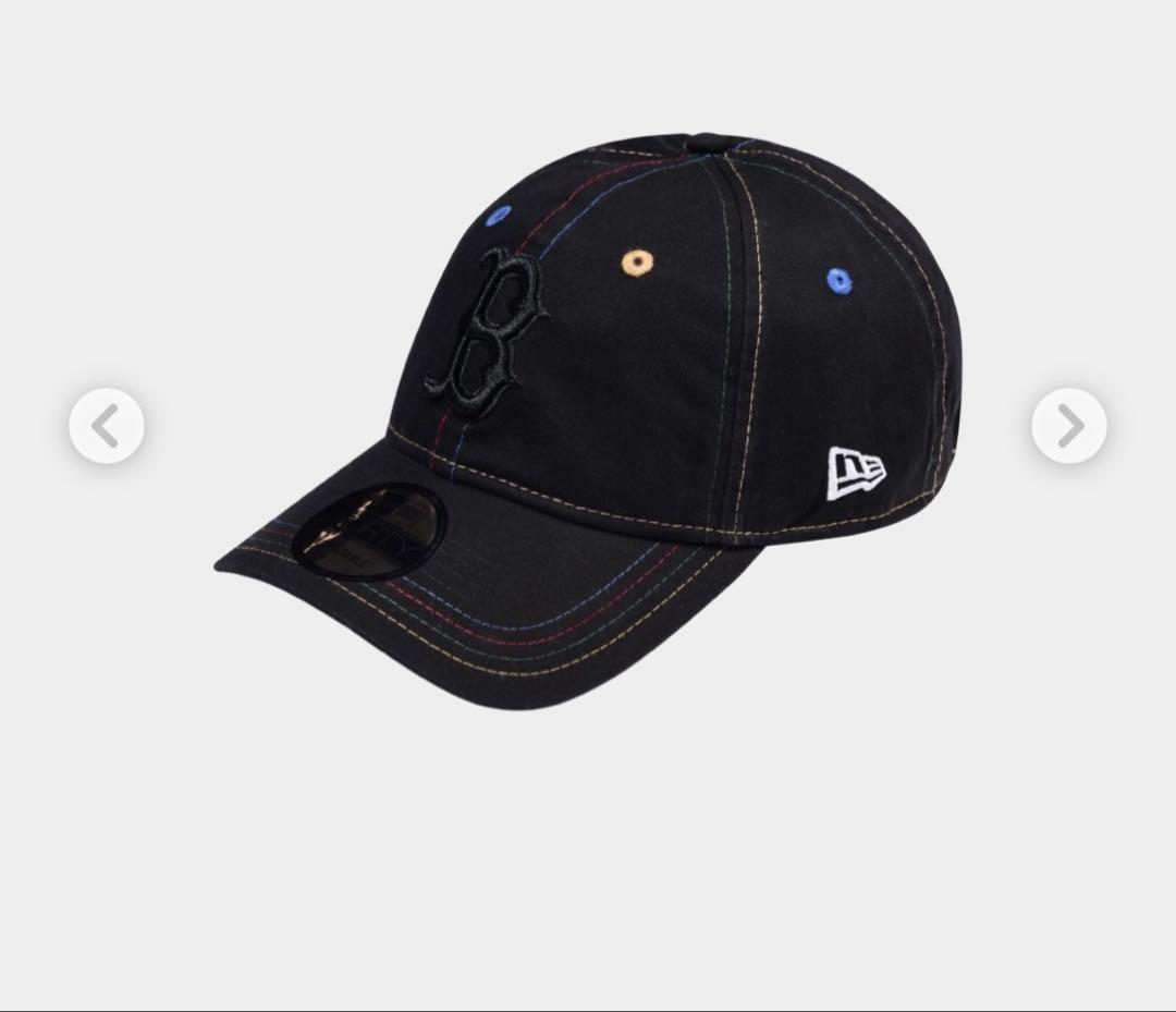 IAB STUDIO キャップ 黒 カラフルステッチ