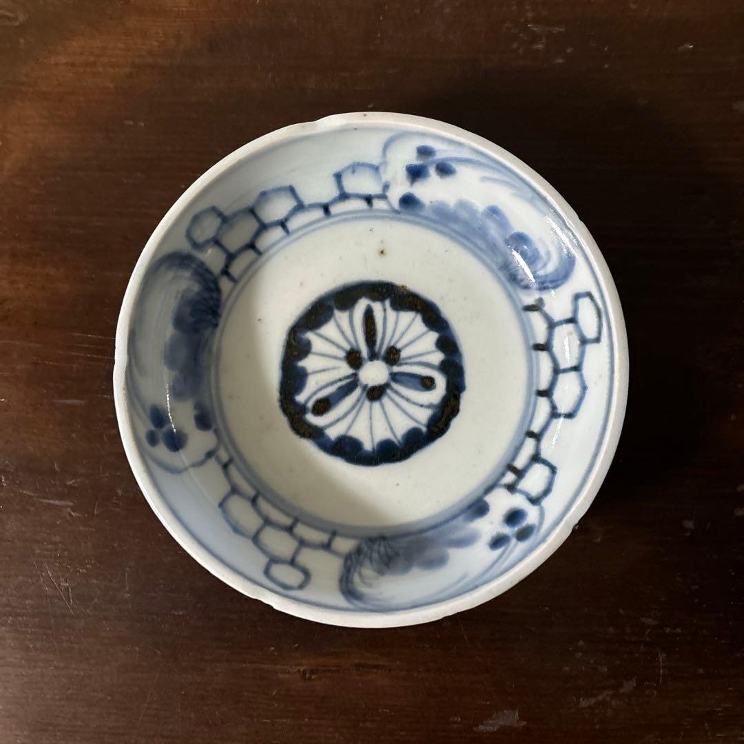 古伊万里膾皿　5点(窯傷有り)なます皿　古道具　アンティーク　検:白洲正子　李朝