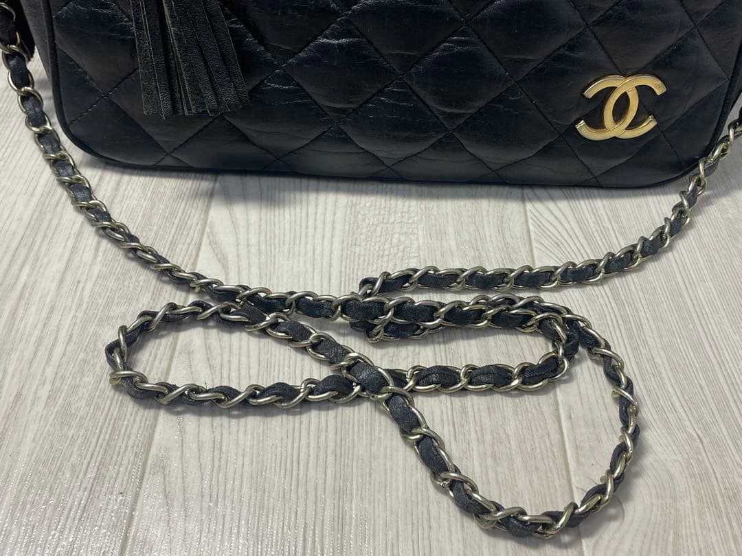 ジャンク　CHANEL ブラック キルティング ショルダーバッグ　ノベルティ