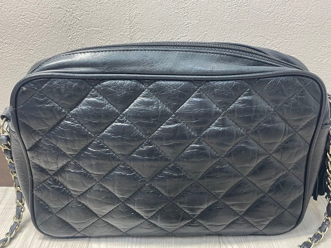 ジャンク　CHANEL ブラック キルティング ショルダーバッグ　ノベルティ