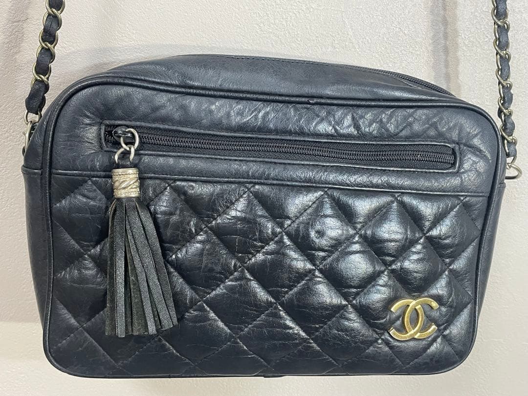 ジャンク　CHANEL ブラック キルティング ショルダーバッグ　ノベルティ
