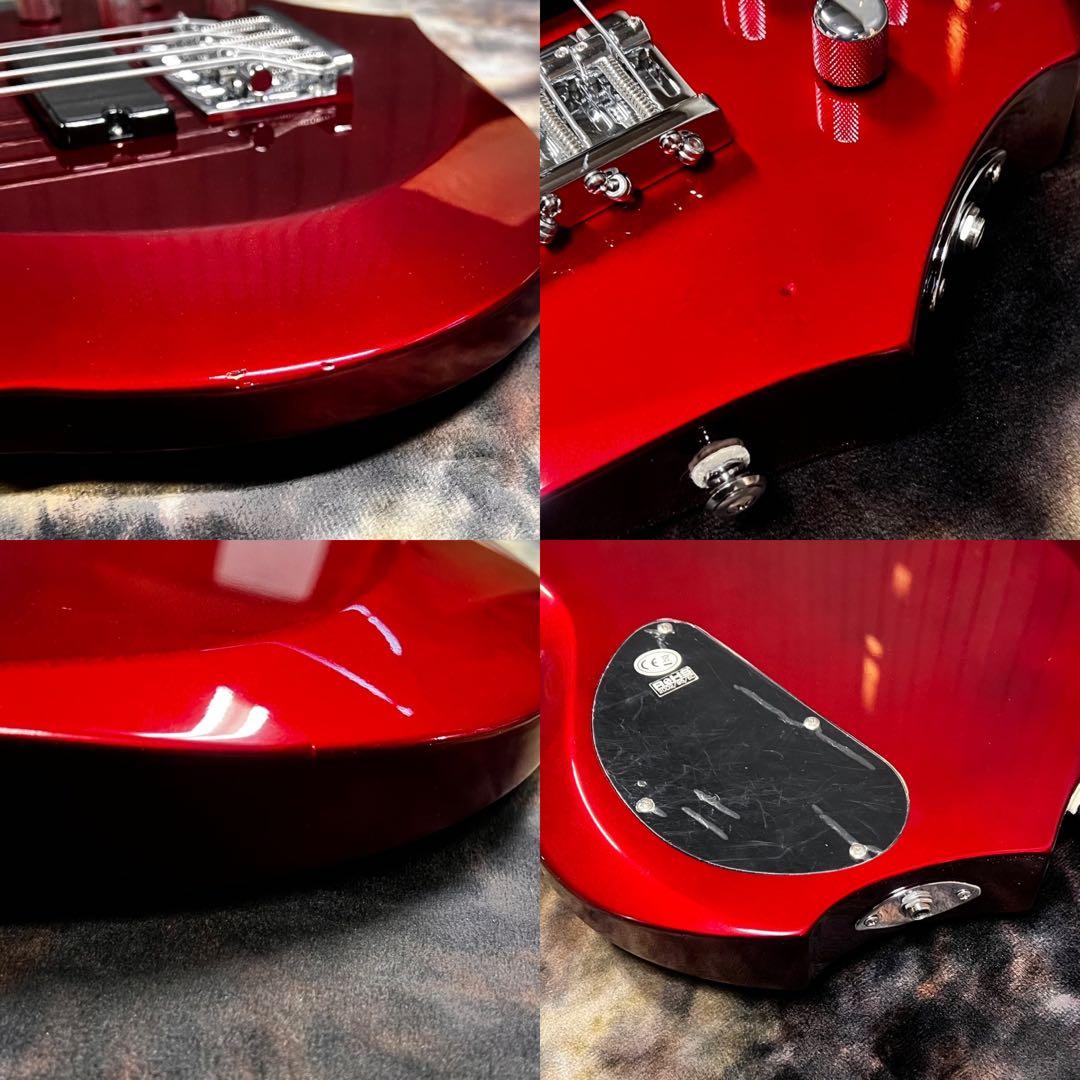 グラスルーツ フォレスト エレキベース メタリックレッド 管AH