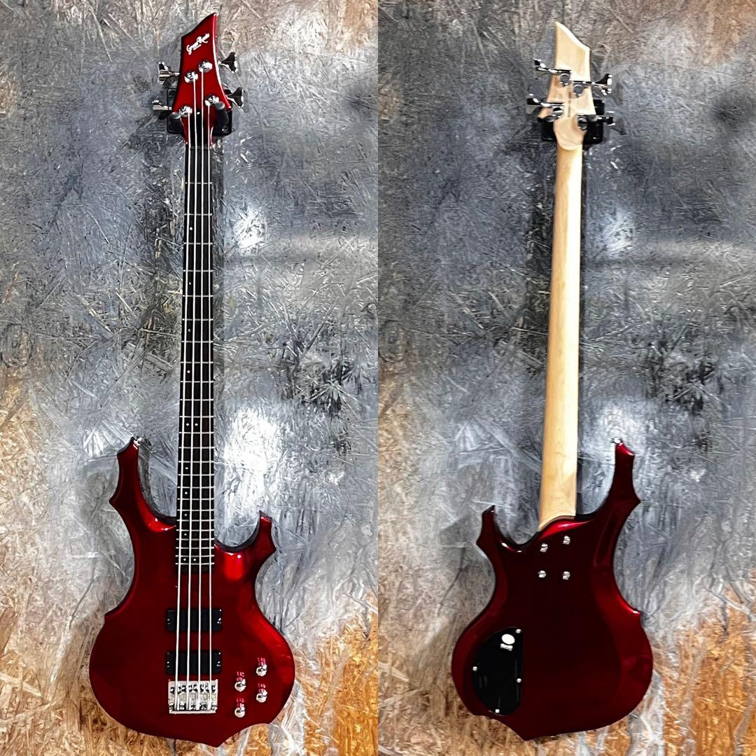 グラスルーツ フォレスト エレキベース メタリックレッド 管AH