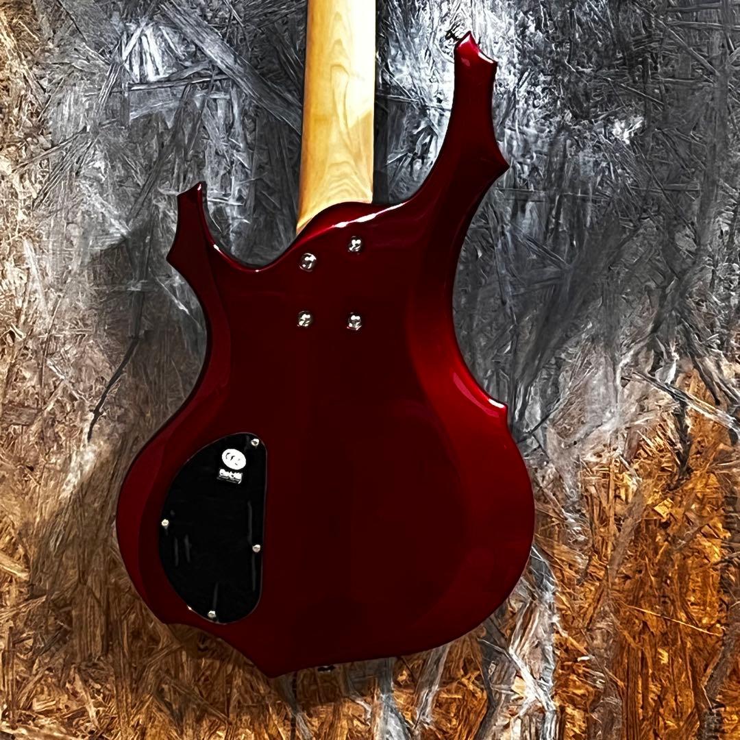 グラスルーツ フォレスト エレキベース メタリックレッド 管AH