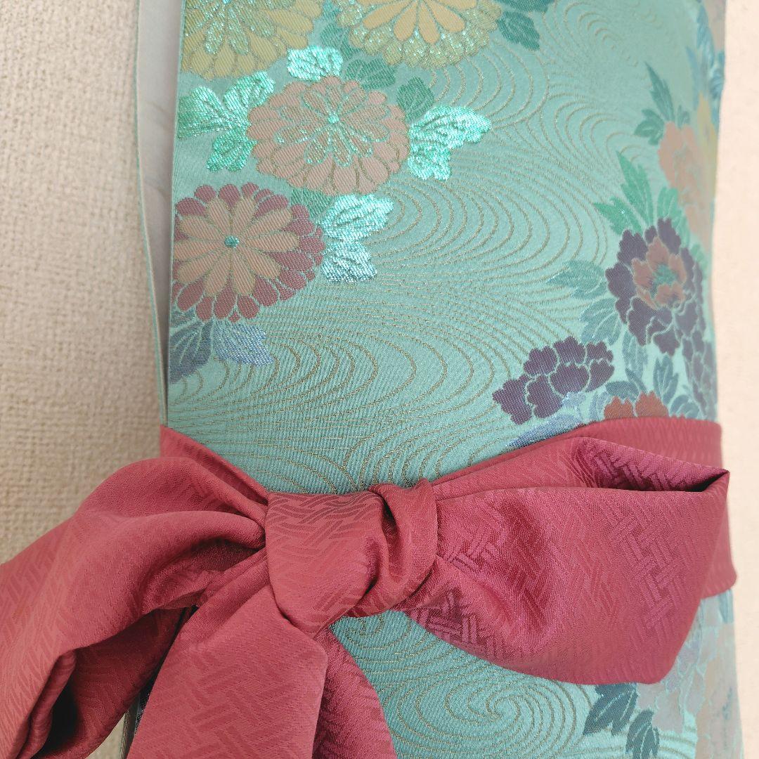 お琴カバー【澄】着物帯 ゆたん油単ハンドメイド 和楽器 袋帯 山田流生田流