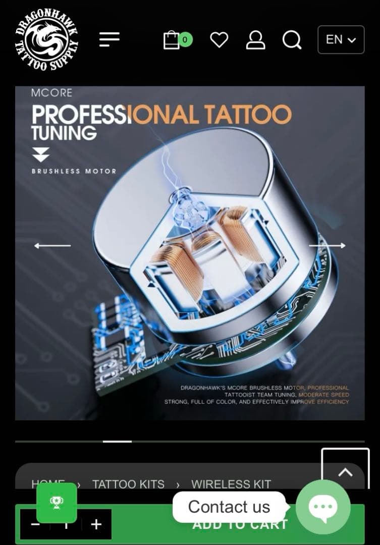 その他 Dragon hawk X7 wireless tattoo machine