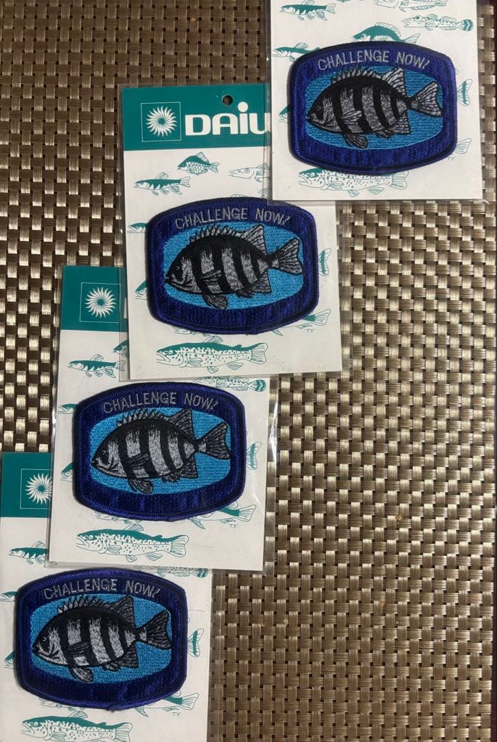 【Daiwa 石鯛　ワッペン　4枚セット】★新品未使用★