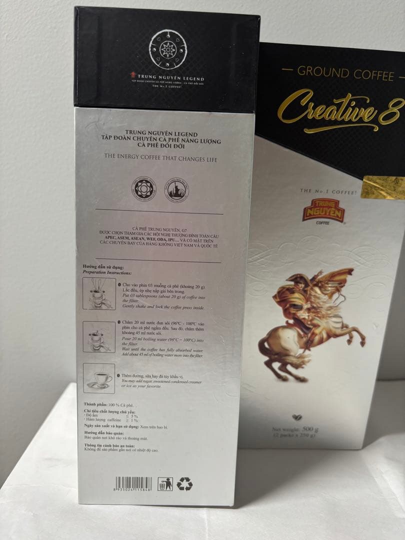 Trung NguyeコーヒーSang Tao 8セット 500g x2個