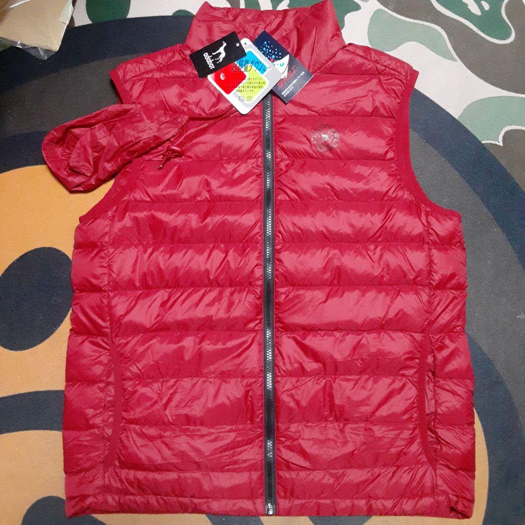 新品未使用 adabat アダバット　撥水加工ダウンベスト　超軽量