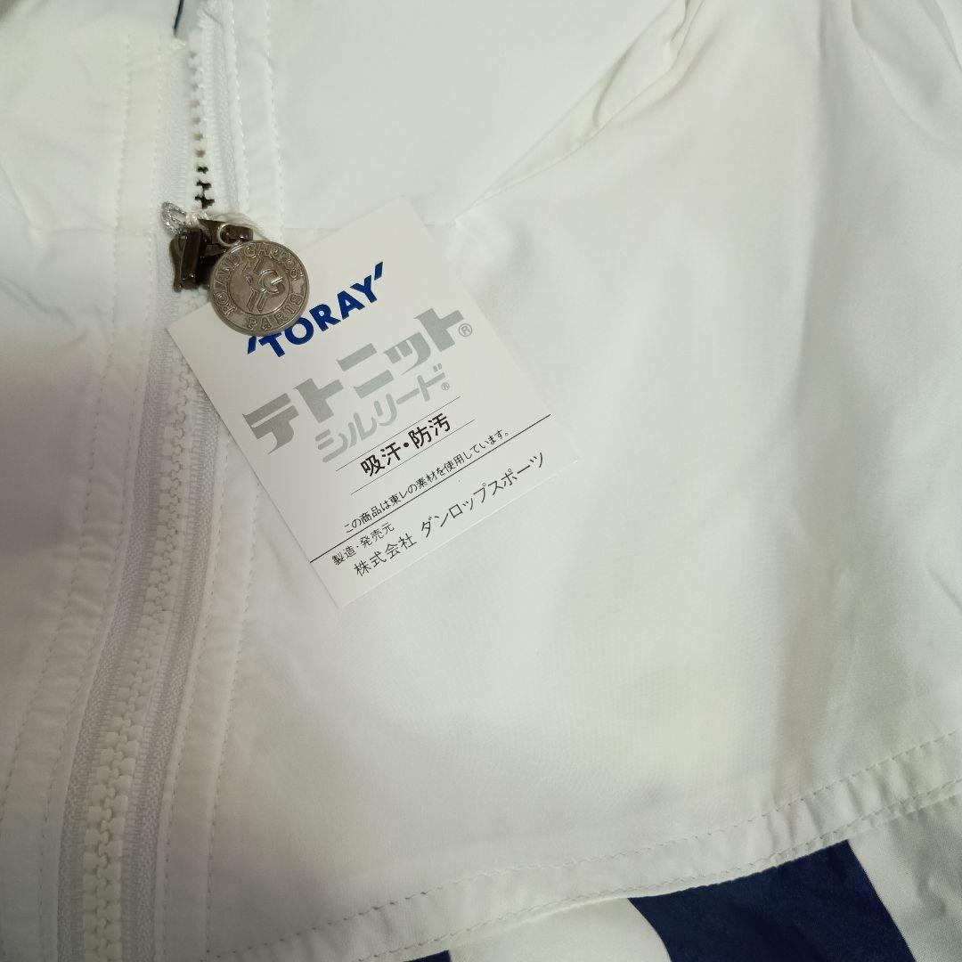 ROLAND GARROS ナイロンジャケット ホワイト/ネイビー