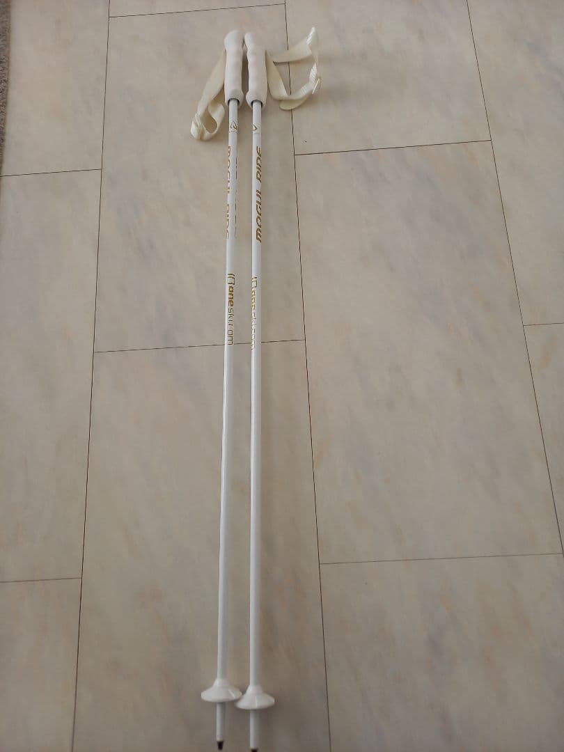 モーグル スキー ストック ホワイト