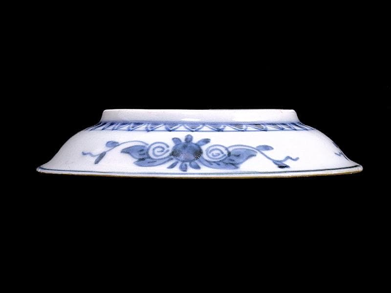 古伊万里　金襴手　烏帽子に紅葉の図　豆皿　手塩皿　２枚　E201AS-CPw