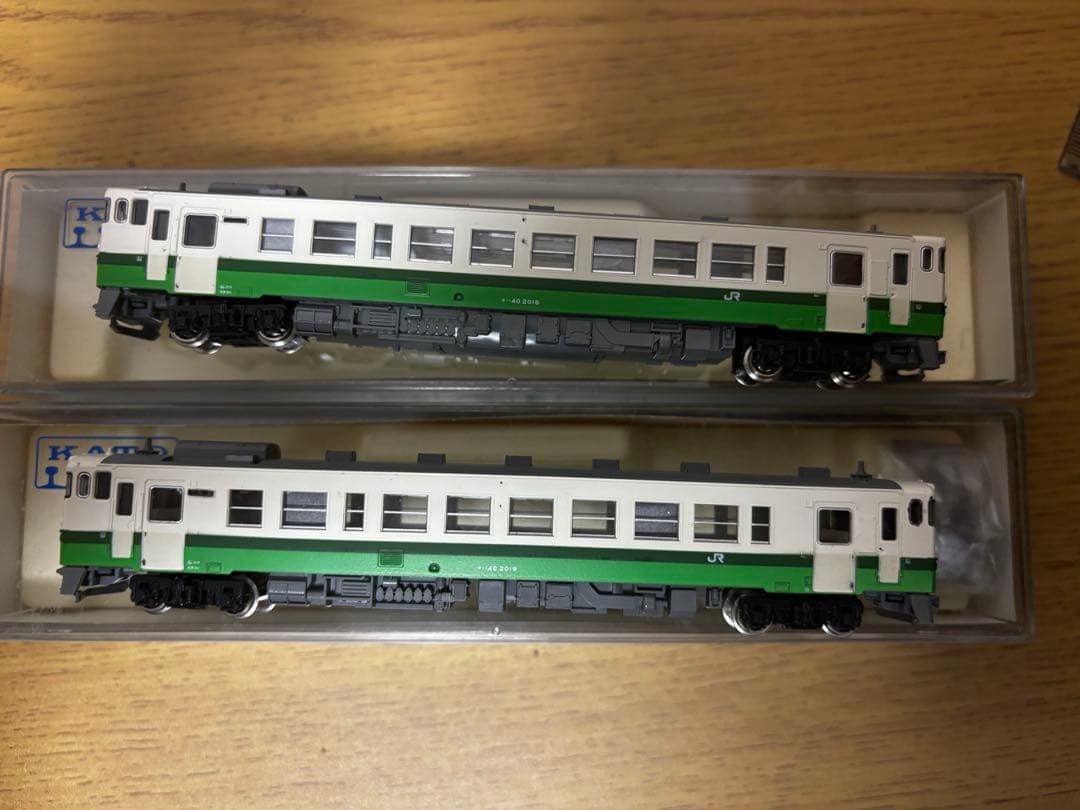 激レア！！Nゲージ　KATO キハ40 東北地域本社色　2両セット　室内灯付