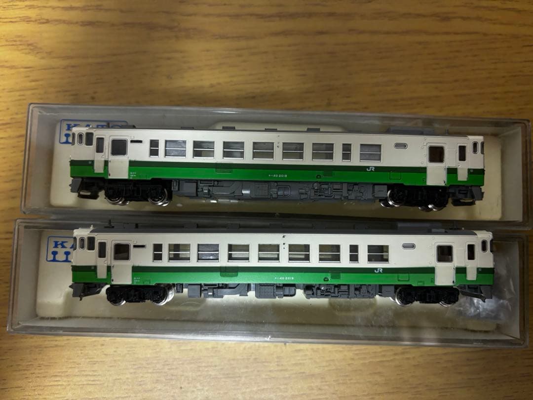 激レア！！Nゲージ　KATO キハ40 東北地域本社色　2両セット　室内灯付