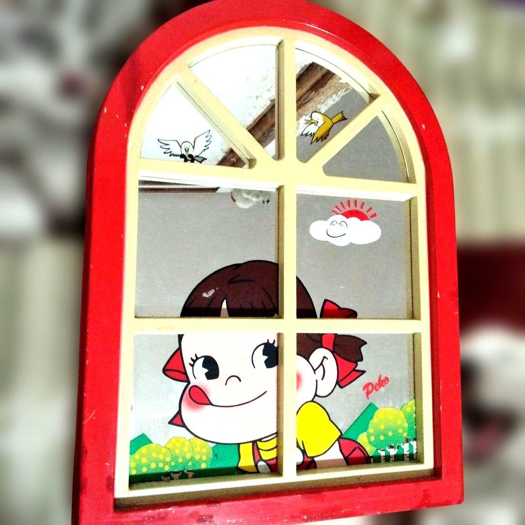 ペコちゃん 窓型デコレーション鏡