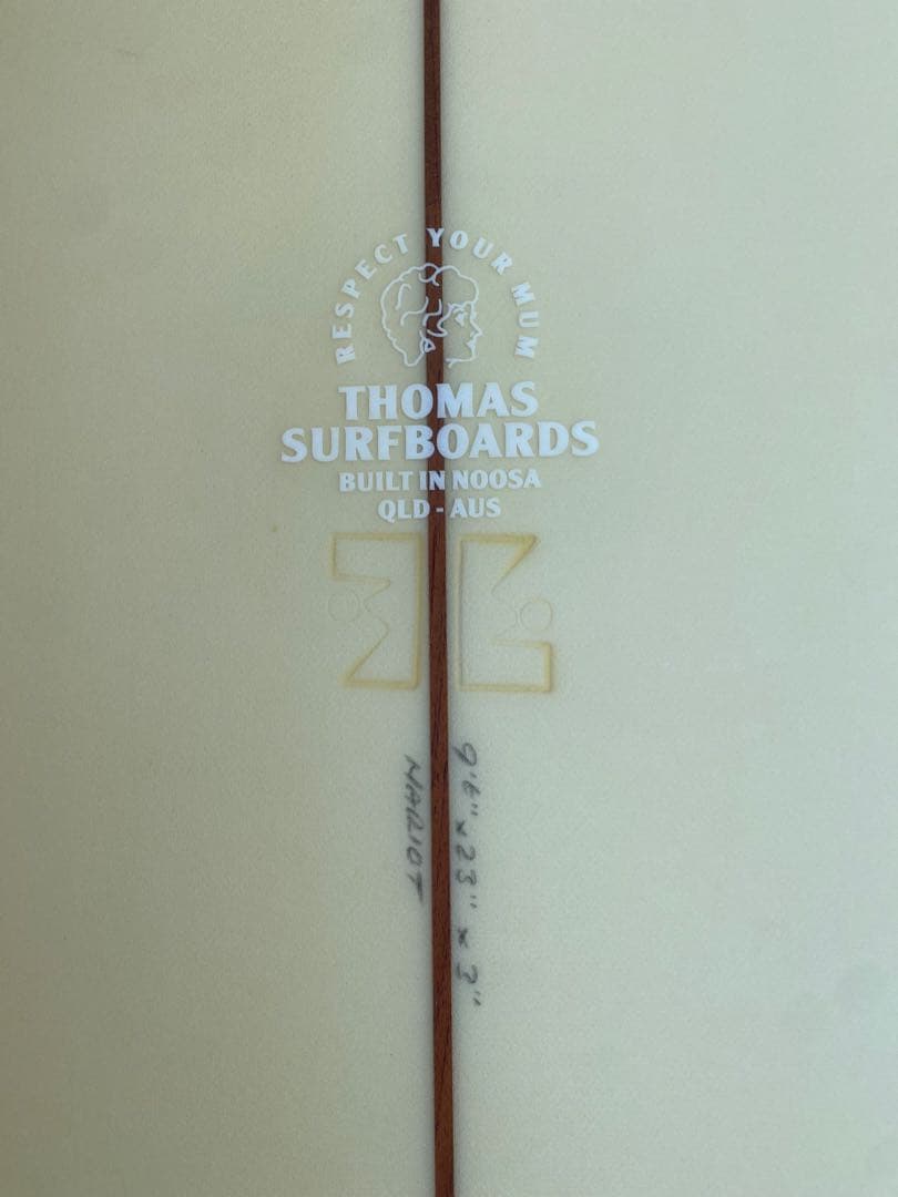 トーマスサーフボード　ロングボード　シングルフィン フィン　ジョージグリノー