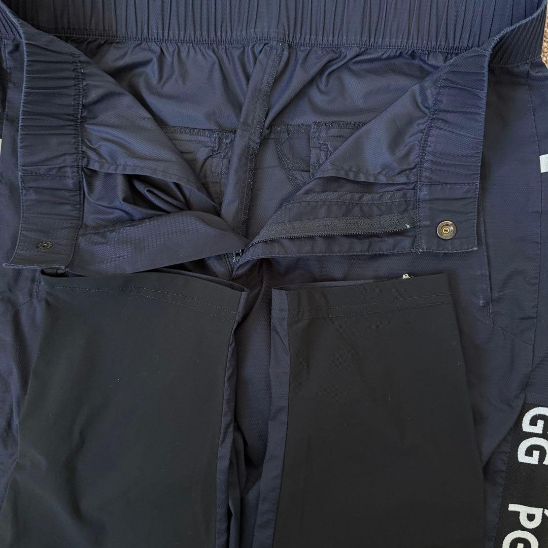 パーリーゲイツ　PGG パンツ　M〜L相当　黒　紺　白　ネイビー　撥水加工　4