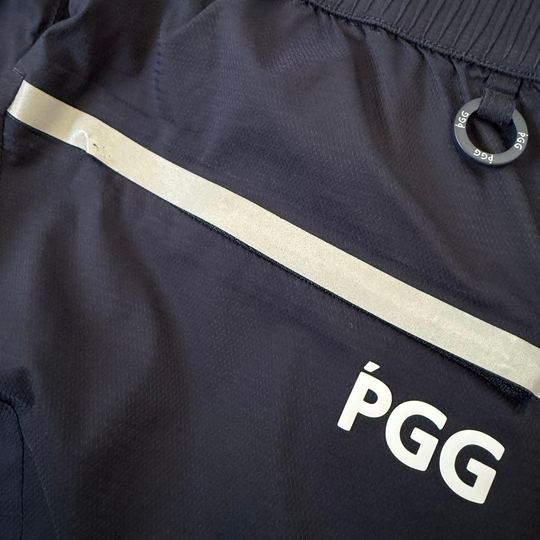 パーリーゲイツ　PGG パンツ　M〜L相当　黒　紺　白　ネイビー　撥水加工　4