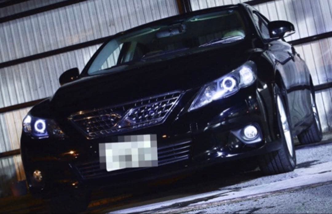 インナーブラック！マークX イカリングヘッドライト！