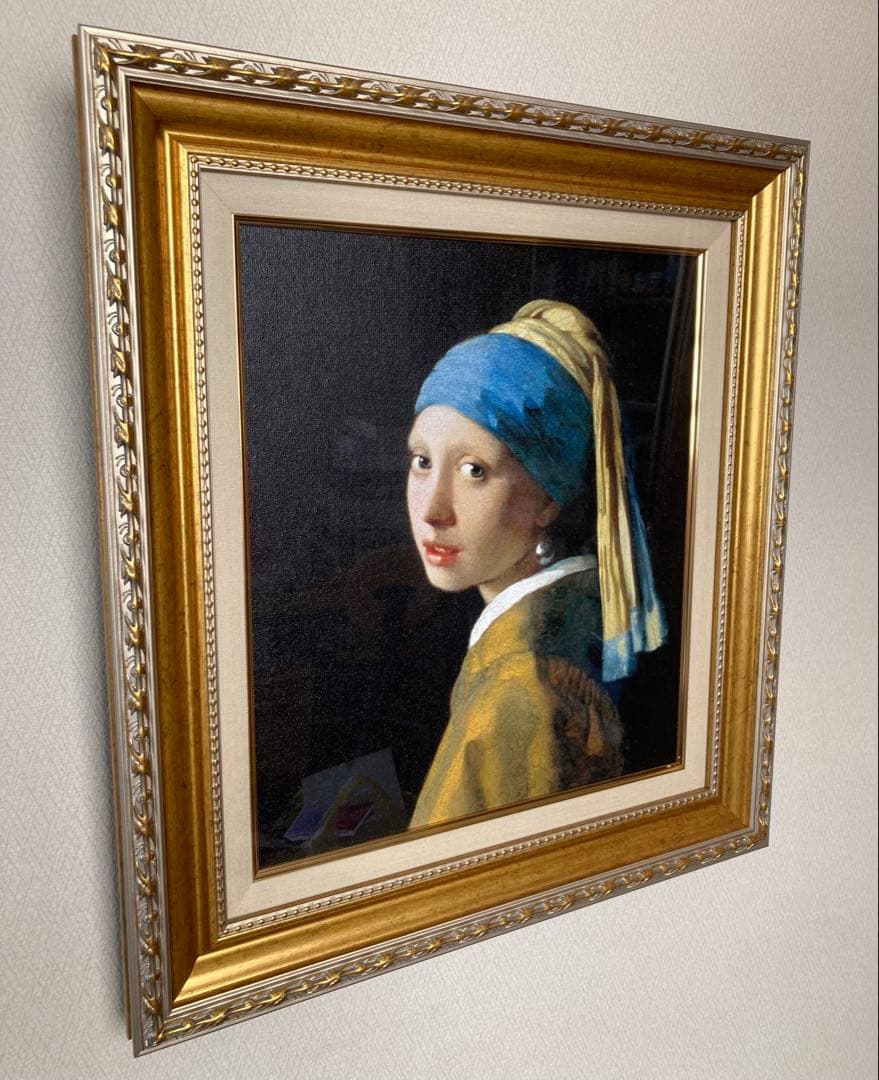 真珠の耳飾りの少女 油彩画