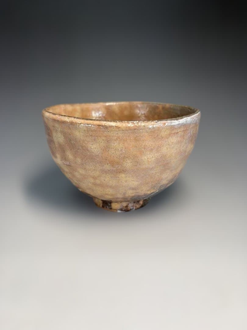 【中古品】十四代坂倉新兵衛造　萩茶碗（共箱）