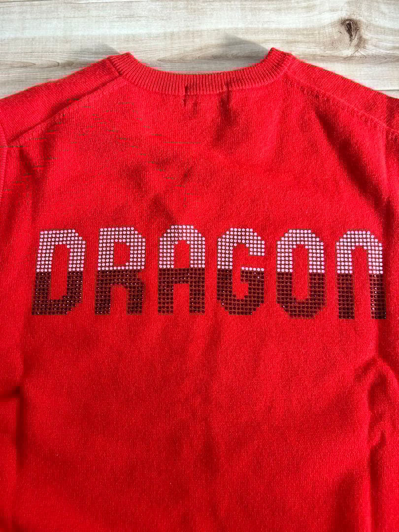 DWD 赤 Vネック ノースリーブ ベスト