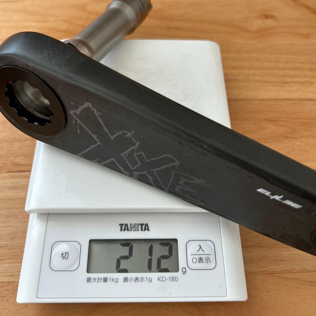 ELILEEカーボンクランクX320 155mm (シゲイパワメ付き)