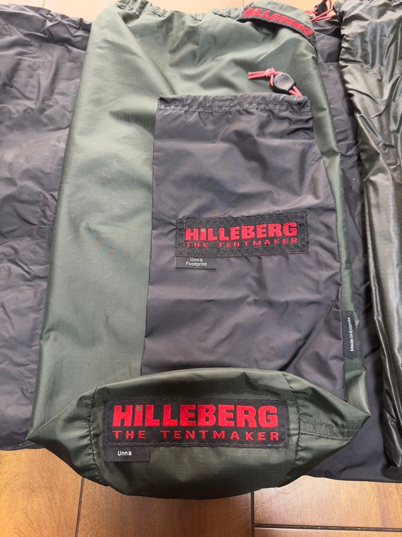 ヒルバーグ ウナ グリーン フットプリント付き Hilleberg Unna