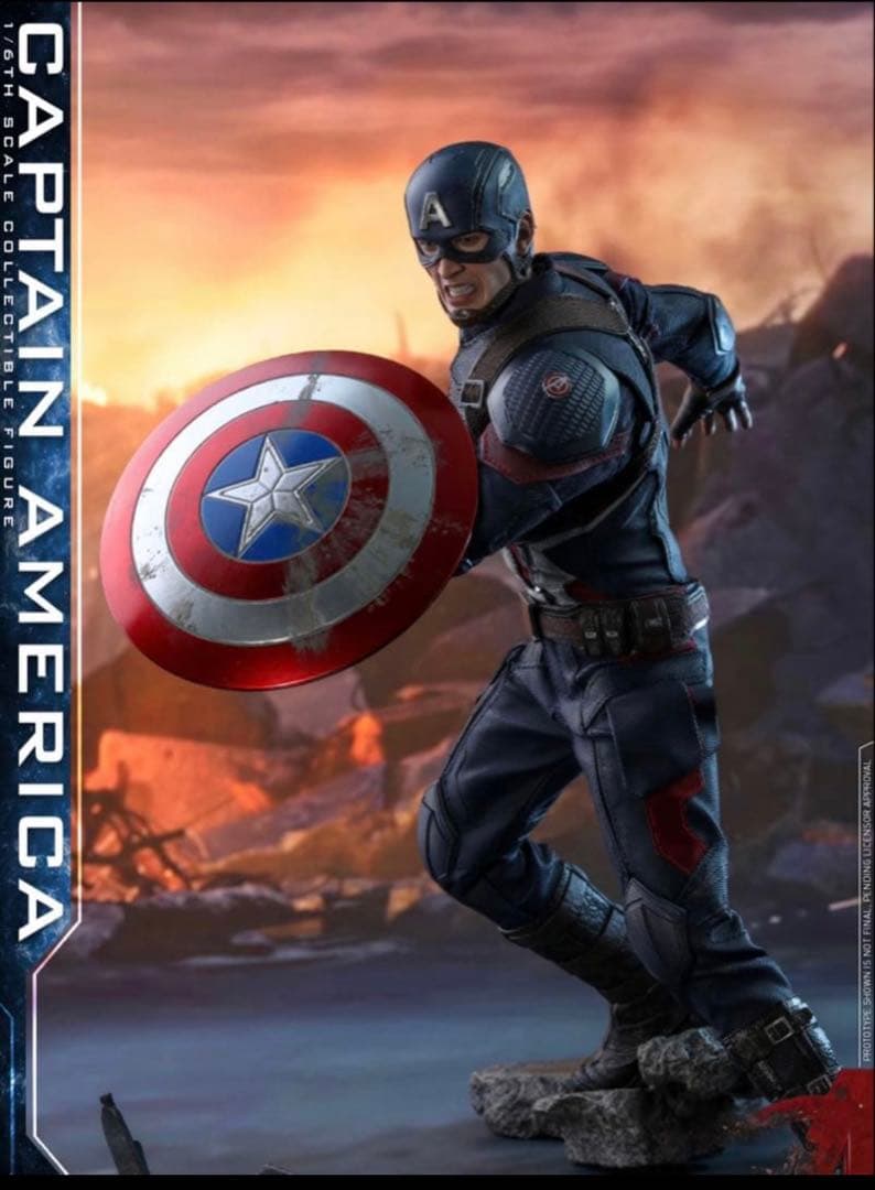 【付属品完備】ホットトイズ キャプテン・アメリカ アベンジャーズ/エンドゲーム