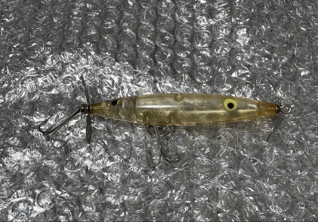 オールドヘドン　ダイイングフラッター　レアカラー　クリア　吹き目　HEDDON