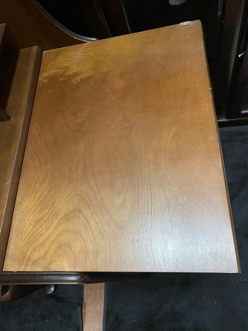 高級 英国 ヴィンテージ♦️ライティングデスク♦️ブラウン♦️棚収納♦️作業台に♦️送料込