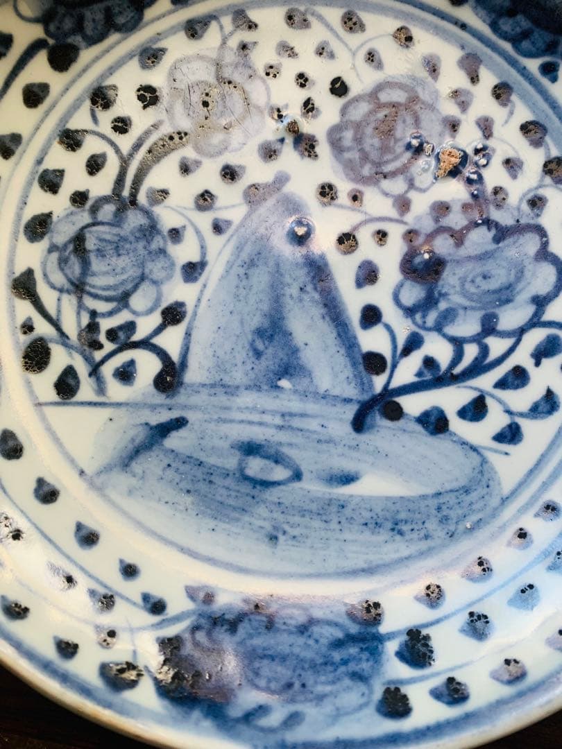 中国明時代早期染付お皿