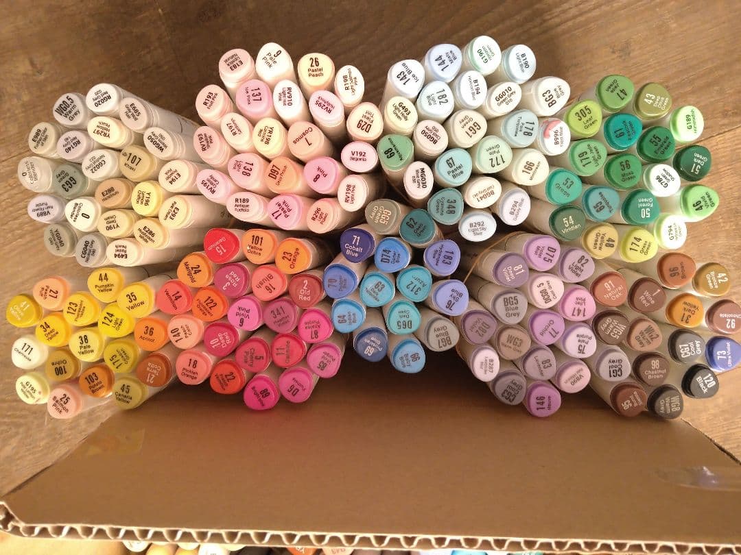 コピック 222本+アルコールマーカー166本計388本