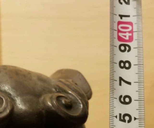 昭和レトロ 大型 鉄製 金属工芸 玉乗り獅子 玉獅子 鋳物 狛犬 置物 オブジェ