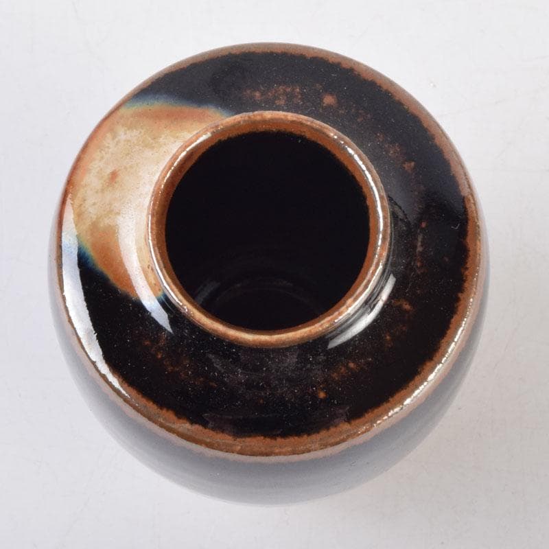 茶道具　瀬戸焼　古瀬戸　肩衝茶入　袱紗付　V　8636