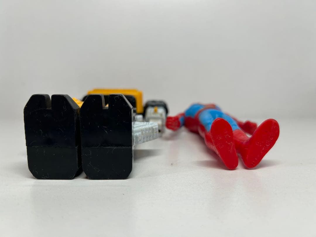 ポピー　スパイダーマン レオパルドン　セット　当時物　東映　ソフビ　プラデラ