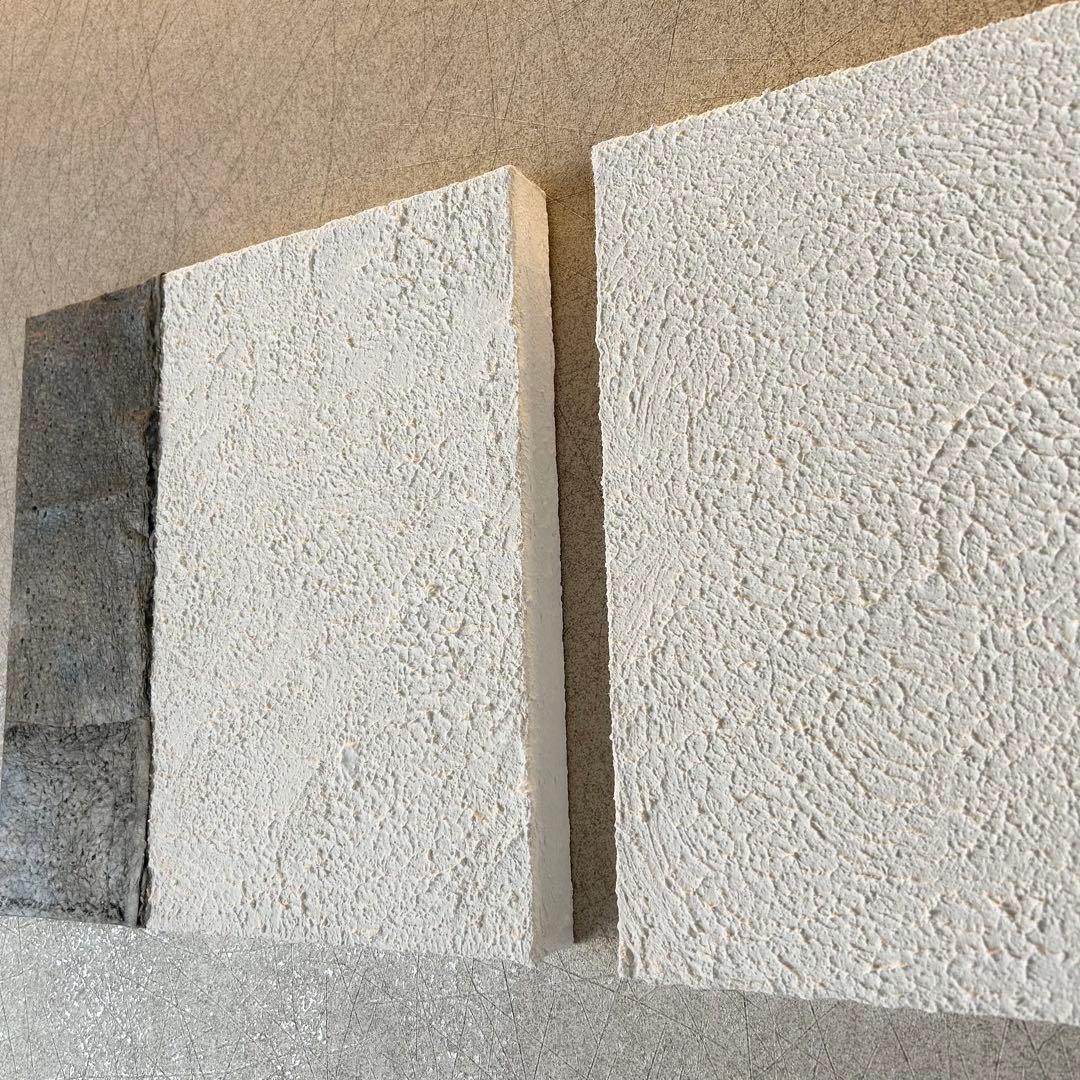 【和紙×漆喰】ファブリックパネル 2枚組 和モダン　アート インテリアボード