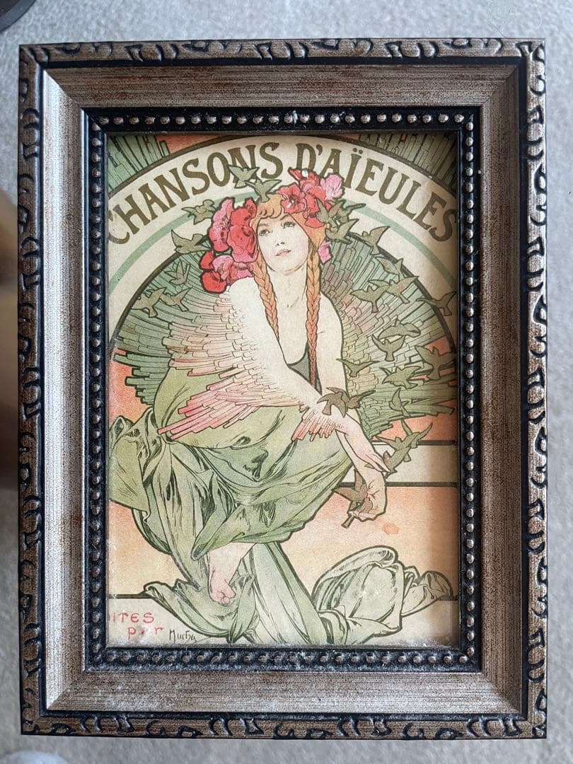 アルフォンス・ミュシャ　絵　ミュシャ展にて購入