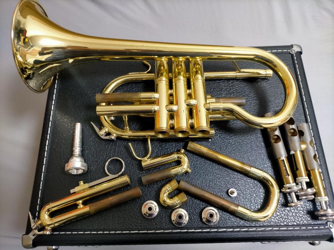 g*a様 【ベル傷あり】マルカート コルネット本体 ゴールドラッカー ケース付き