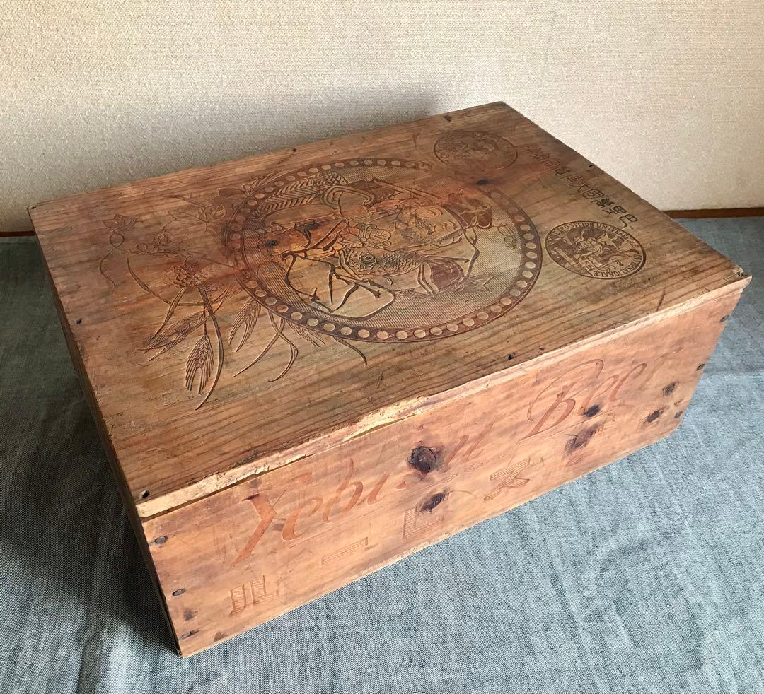 エビスビール木箱 1900年 巴里万国大博覧会金牌 YEBIS大日本麦酒株式会社