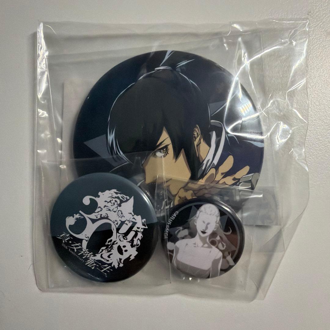 女神転生　30周年感謝祭 イベントくじ　真・女神転生IV 缶バッジ フリン