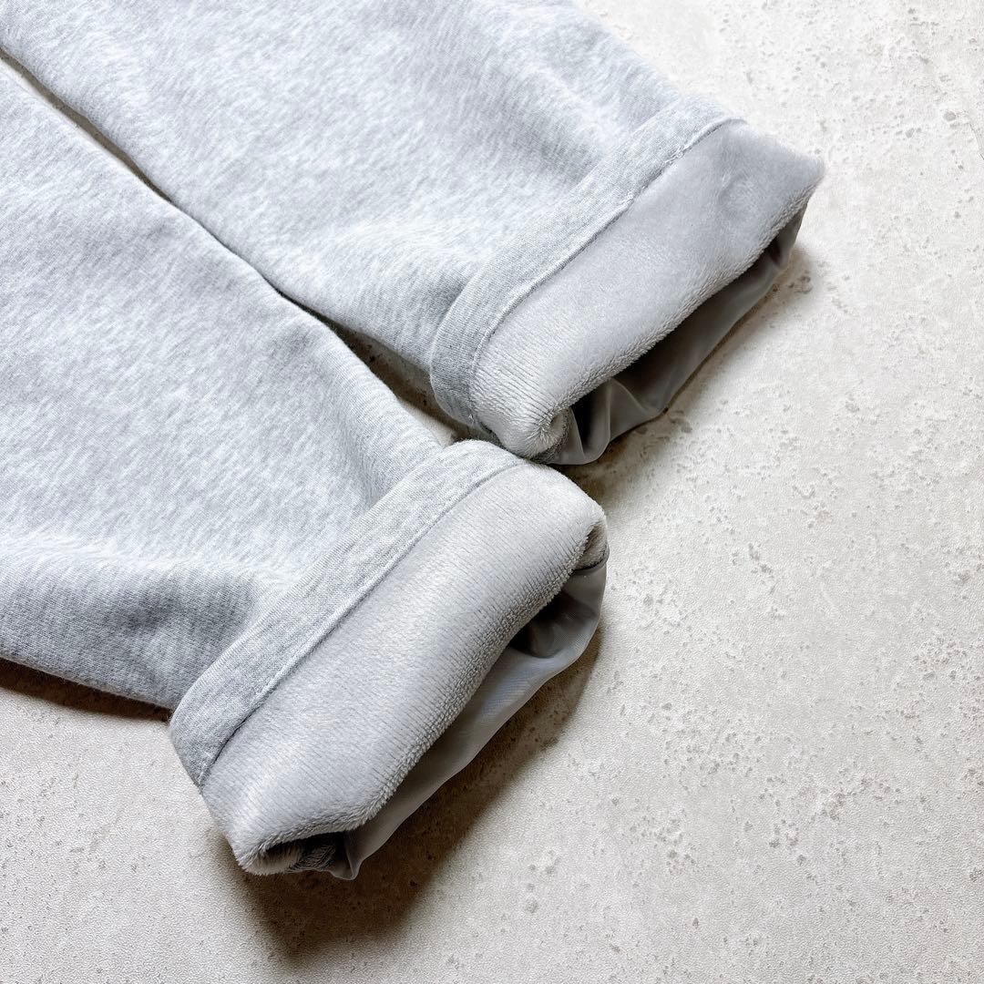 Lサイズ　アンパスィ　キルティングパンツ　スウェット　ラインストーンロゴ　グレー