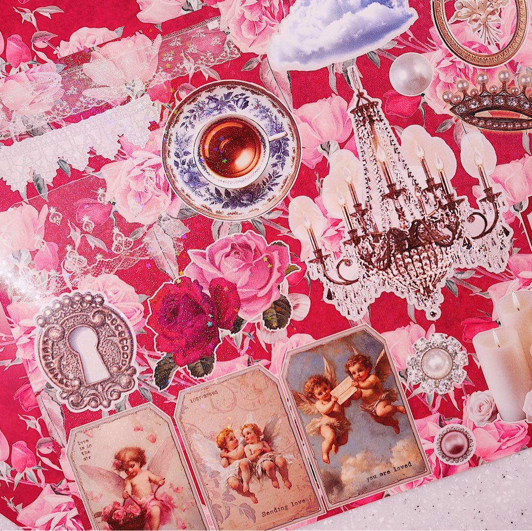 新作♡A/W♡ホロコラペset30枚 A4デザインペーパー　コラージュ素材　メモ