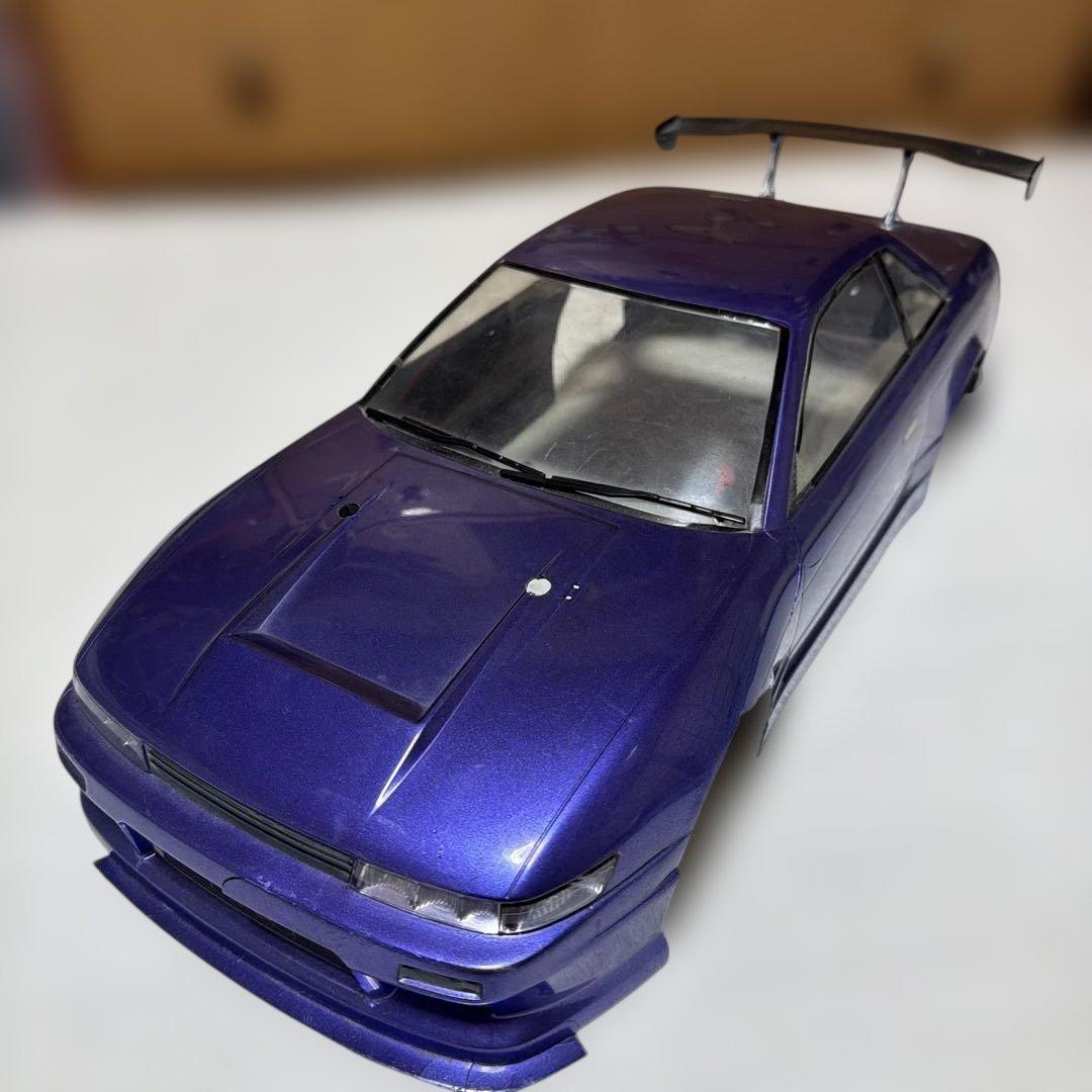 パープルのS13ドリフトRCカー ラジコンボディ
