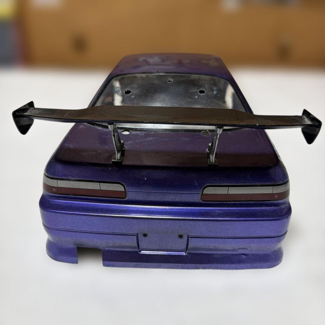 パープルのS13ドリフトRCカー ラジコンボディ