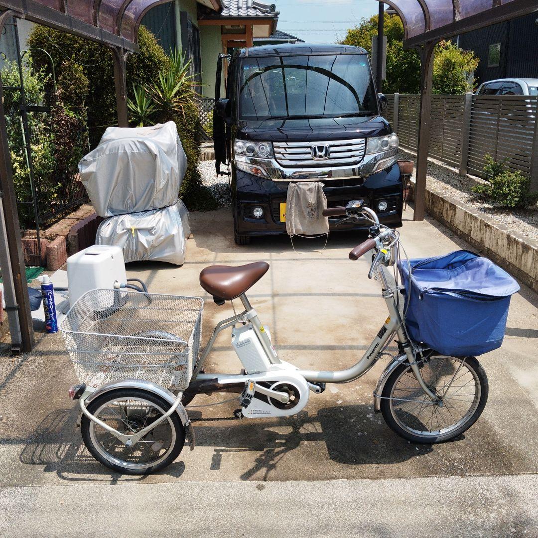 岐阜県岐阜市か大垣市配送 パナソニック電動アシスト三輪自転車 BE-ELR832