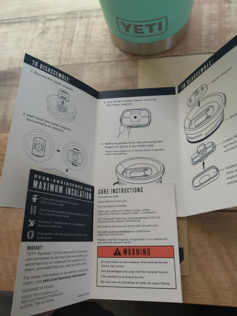 【新品・未使用】YETI Rambler 30 oz Travel Mug